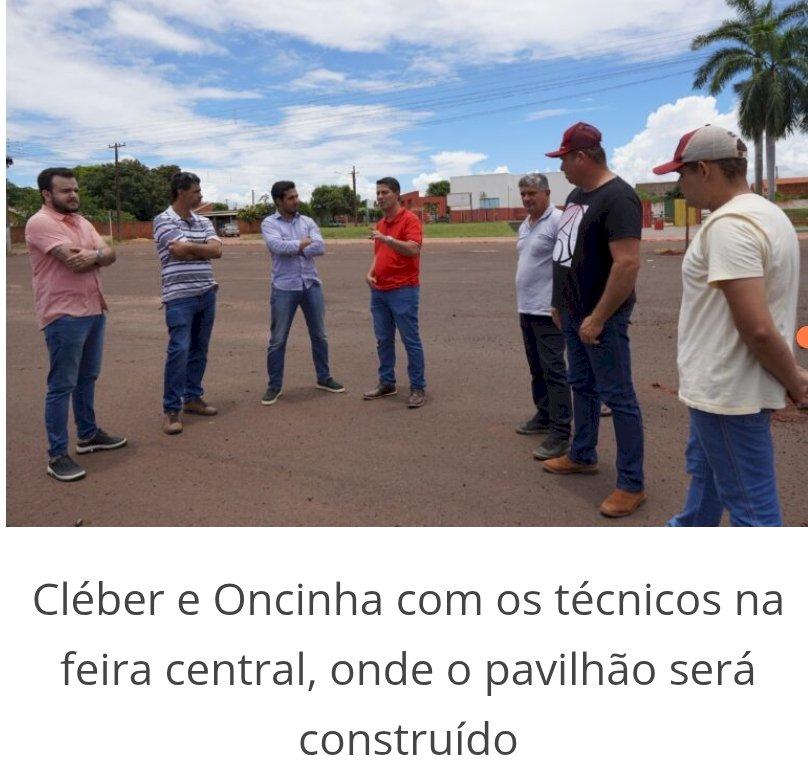 Prefeito anuncia a construção de pavilhão coberto no centro de eventos de Vicentina